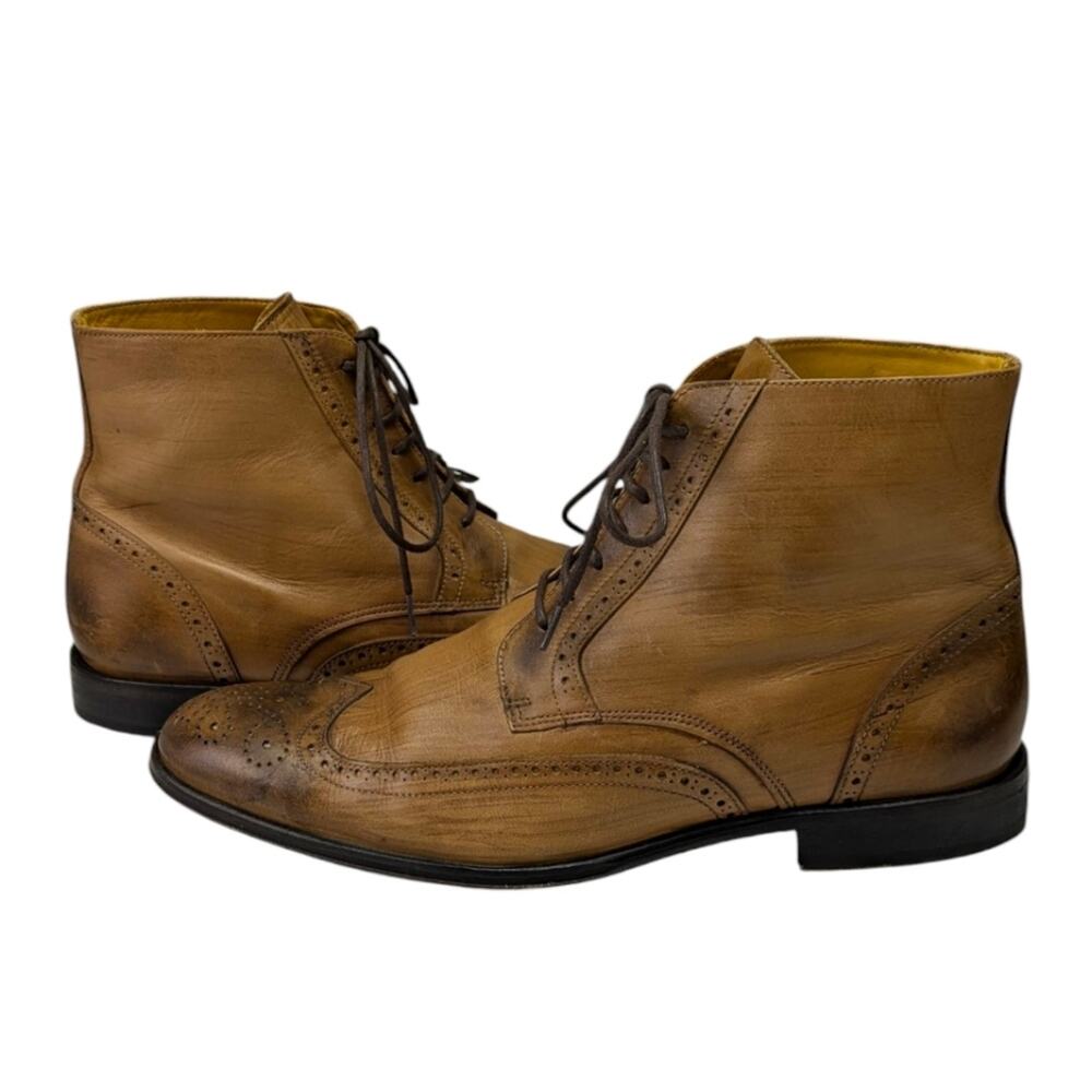 Undandy Chukka Wingtip Brogue Dress Boots GUC Size 43 US 10    S3999 - Picture 11 of 15